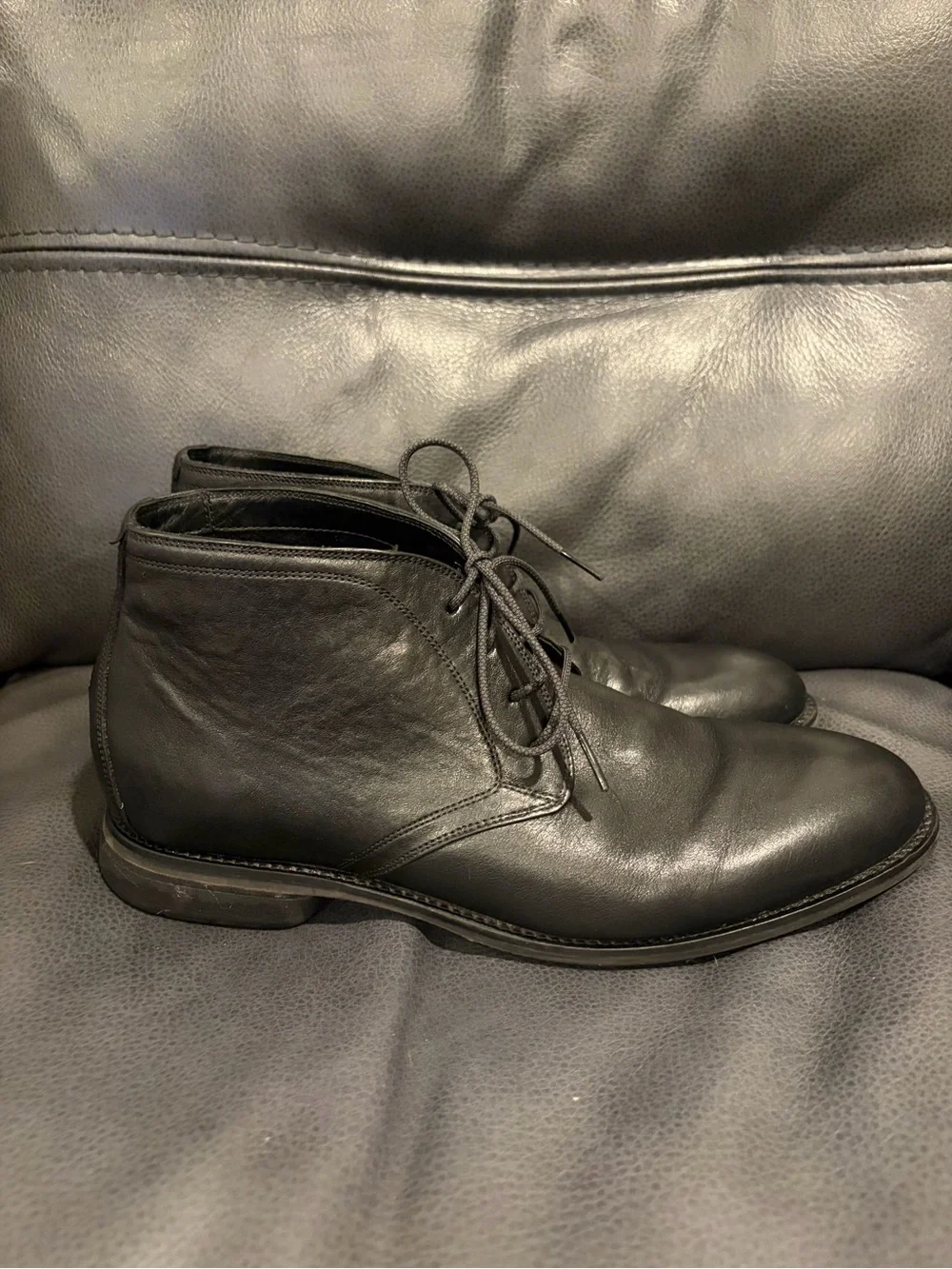 Cole Haan Black Leather Chukka Boots